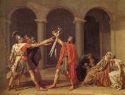 Jacques-Louis David Oath of the Horatii painting